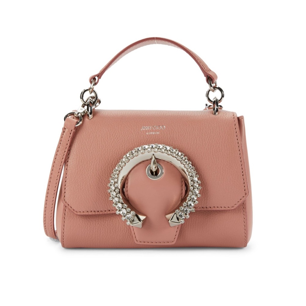 Jimmy Choo Leather Satchel with Embellished Detail